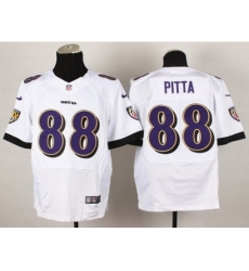 Nike Baltimore Ravens 88 Dennis Pitta White Elite NFL Jersey