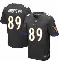 Nike Ravens 89 Mark Andrews Black Elite Jersey