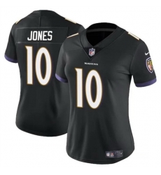 Women Baltimore Ravens 10 Emory Jones Black Vapor Football Jersey