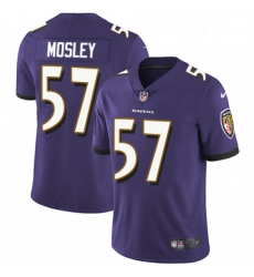 Youth Nike Baltimore Ravens 57 CJ Mosley Purple Team Color Vapor Untouchable Limited Player NFL Jersey