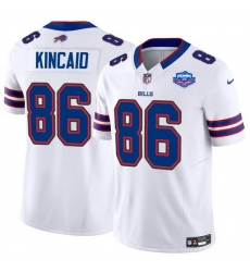 Men Buffalo Bills 86 Dalton Kincaid White 2025 F U S E  With Farewell Patch Vapor Untouchable Limited Stitched Football Jersey