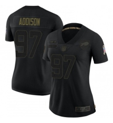 Women Buffalo Bills Mario Addison Black Limited 2020 Salute To Service Jersey By Nike