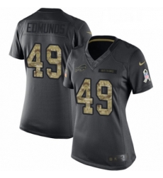 Womens Nike Buffalo Bills 49 Tremaine Edmunds Limited Black 2016 Salute to Service NFL Jersey