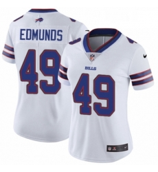 Womens Nike Buffalo Bills 49 Tremaine Edmunds White Vapor Untouchable Elite Player NFL Jersey