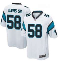 Mens Nike Carolina Panthers 58 Thomas Davis Game White NFL Jersey