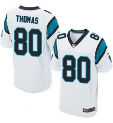 Nike Panthers #80 Ian Thomas White Mens Stitched NFL Elite Jersey