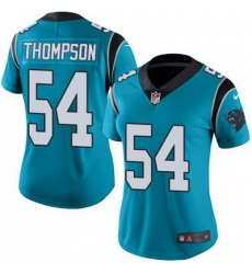 Nike Panthers #54 Shaq Thompson Blue Alternate Womens Stitched NFL Vapor Untouchable Limited Jersey