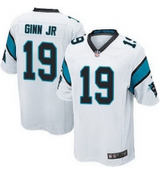 Nike Panthers #19 Ted Ginn Jr White Youth Stitched NFL Elite Jersey