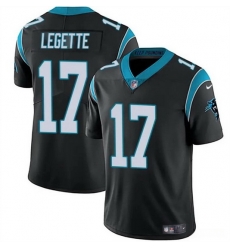 Youth Carolina Panthers 17 Xavier Legette Black Vapor Limited Stitched Football Jersey