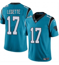 Youth Carolina Panthers 17 Xavier Legette Blue Vapor Limited Stitched Football Jersey