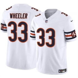 Men Chicago Bears 33 Ian Wheeler White 2023 F U S E  Vapor Stitched Football Jersey