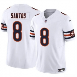 Men Chicago Bears 8 Cairo Santos White 2025 F U S E  Vapor Untouchable Limited Stitched Football Jersey