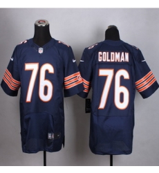 New Chicago Bears #76 Eddie Goldman Navy Blue Team Color Men Stitched NFL Elite Jersey