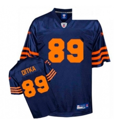 Reebok Chicago Bears 89 Mike Ditka BlueOrange 1940s Replica Throwback NFL Jersey