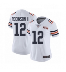 Womens Chicago Bears 12 Allen Robinson White 100th Season Limited Football Jersey