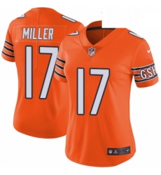 Womens Nike Chicago Bears 17 Anthony Miller Limited Orange Rush Vapor Untouchable NFL Jersey