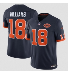 Youth Chicago Bears Chicago Bears  18 Caleb Williams Navy 2026 F U S E  Rivalries Collection Limited Stitched Football Jersey