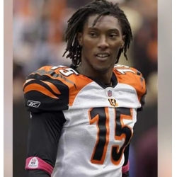 Men Cincinati Bengals Chris Henry #15 White Stitched Jersey