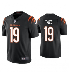 Men Cincinnati Bengals 19 Auden Tate 2021 Black Vapor Untouchable Limited Stitched Jersey