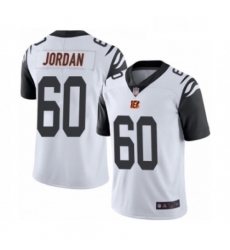 Mens Cincinnati Bengals 60 Michael Jordan Limited White Rush Vapor Untouchable Football Jersey