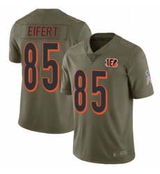 Mens Nike Cincinnati Bengals 85 Tyler Eifert Limited Olive 2017 Salute to Service NFL Jersey