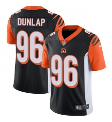 Nike Bengals #96 Carlos Dunlap Black Team Color Mens Stitched NFL Vapor Untouchable Limited Jersey