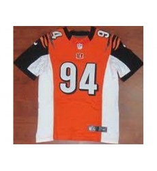 Nike Cincinnati Bengals 94 Domata Peko Orange Elite NFL Jersey