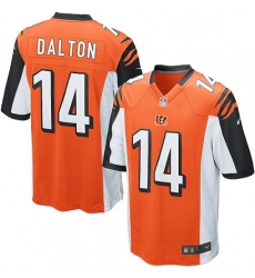 Youth Nike Cincinnati Bengals 14 Andy Dalton Game Orange Alternate NFL Jersey