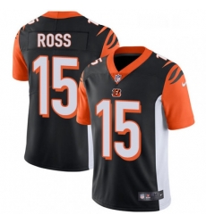 Youth Nike Cincinnati Bengals 15 John Ross Vapor Untouchable Limited Black Team Color NFL Jersey