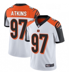 Youth Nike Cincinnati Bengals 97 Geno Atkins Elite White NFL Jersey