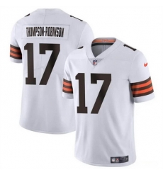 Men Cleveland Browns 17 Dorian Thompson Robinson White Vapor Untouchable Limited Stitched Jersey