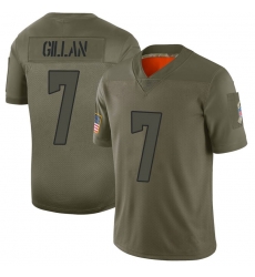 Men Cleveland Browns 7 Jamie Gillan Camo Limited 2019 Salute to Service Nike Jersey