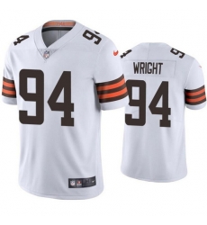 Men Cleveland Browns 94 Alex Wright White Vapor Untouchable Limited Stitched Jersey