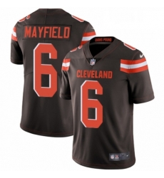 Mens Nike Cleveland Browns 6 Baker Mayfield Brown Team Color Vapor Untouchable Limited Player NFL Jersey