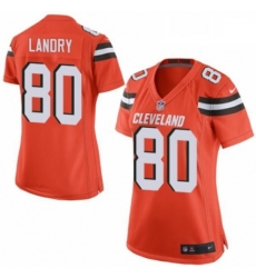 Womens Nike Cleveland Browns 80 Jarvis Landry Game Orange Alternate NFL Jersey