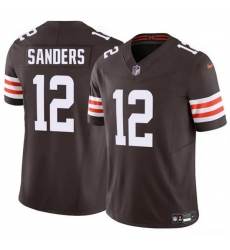 Youth Cleveland Browns 12 Shedeur Sanders Brown 2025 Draft F U S E Vapor Limited Stitched Football Jersey Youth Cleveland Browns 12 Shedeur Sanders Brown 2025 Draft F U S E Vapor Limited Stitched Football Jersey