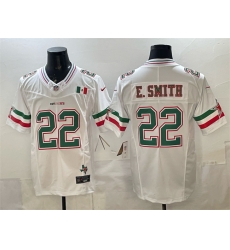 Men Dallas Cowboys 22 Emmitt Smith 2024 Mexico White F U S E  Stitched Football Jersey
