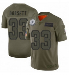 Men Dallas Cowboys 33 Tony Dorsett Limited Camo 2019 Salute to Service Football Jersey