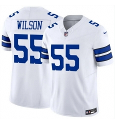 Men Dallas Cowboys 55 Logan Wilson White 2025 F U S E Vapor Untouchable Limited Stitched Football Jersey