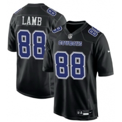 Men Dallas Cowboys #88 CeeDee Lamb Nike Game Jersey Black Royal Blue Stitched Jersey