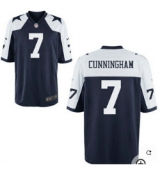 Men Dallas Cowboys Randall Cunningham #7 Navy Blue Thanksgiving Throwback Jersey Men Dallas Cowboys Randall Cunningham #7 Navy Blue Thanksgiving Throwback Jersey