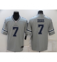 Men's Dallas Cowboys #7 Trevon Diggs Gray Limited Player Jersey