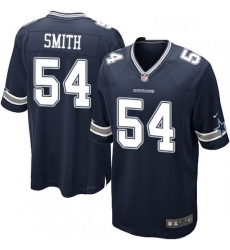 Mens Nike Dallas Cowboys 54 Jaylon Smith Game Navy Blue Team Color NFL Jersey