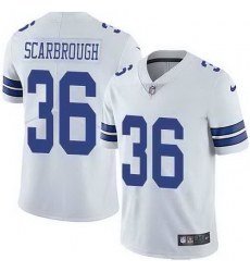 Nike Cowboys 36 Bo Scarbrough White Vapor Untouchable Limited Jersey