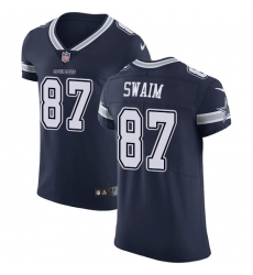 Nike Cowboys #87 Geoff Swaim Navy Blue Team Color Men Stitched NFL Vapor Untouchable Elite Jersey