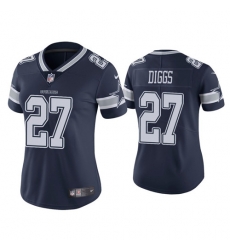 Women Dallas Cowboys 27 Trevon Diggs Navy Jersey