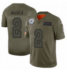 Womens Dallas Cowboys 2 Brett Maher Limited Camo 2019 Salute to Service Football Jersey