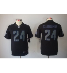 Youth Dallas Cowboys #24 Morris Claiborne Black Jerseys[Impact Limited]