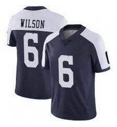 Youth Dallas Cowboys 6 Donavan Wilson Navy Blue Thanksgiving Stitched Vapor Untouchable Limited Jersey 