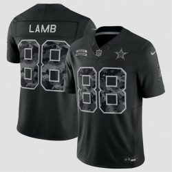 Youth Dallas Cowboys  88 CeeDee Lamb Black 2026 Salute to Service Limited Stitched Football Jersey